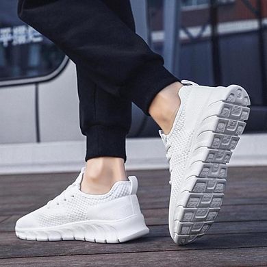 Men's Running Tennis Sneakers Lightweight Breathable Gym