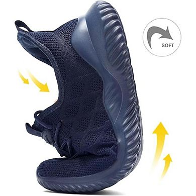 Men's Walking Running Tennis Sneakers Breathable Mesh