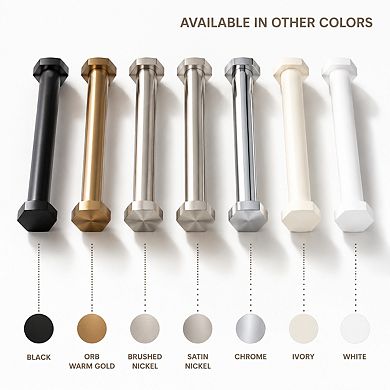 Heavy Duty Tension Curtain Rod Adjustable 54 to 90 Inch Rustproof