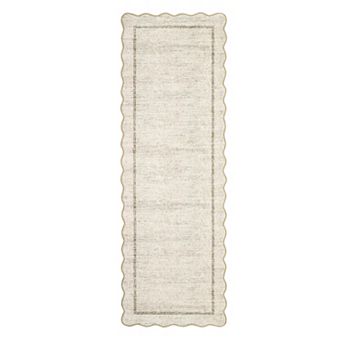 Modern Washable Low Pile Area Rug with Non-Slip Backing, Soft Non-Shedding Minimalist Mat