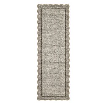 Modern Washable Low Pile Area Rug with Non-Slip Backing, Soft Non-Shedding Minimalist Mat