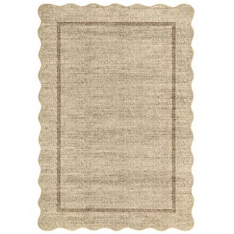 Modern Washable Low Pile Area Rug with Non-Slip Backing, Soft Non-Shedding Minimalist Mat