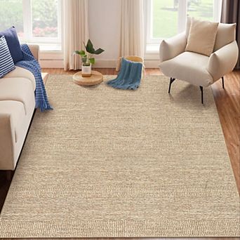 Washable Solid Runner Rug, Non-Slip Low-Pile Carpet for Hallway, Kitchen & Bathroom