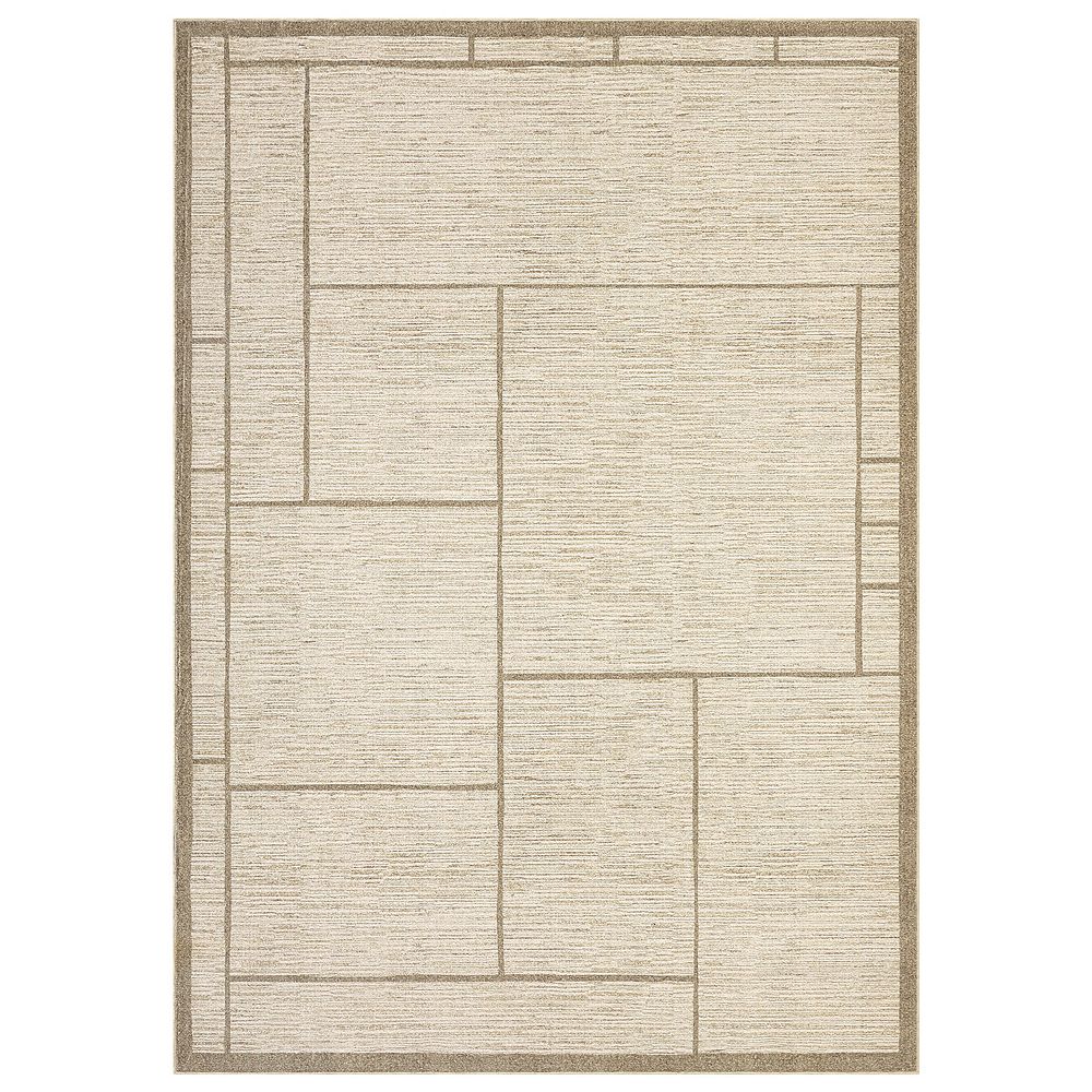 Neutral Geometric Washable Area Rugs - Non-Slip, Stain Resistant for ...