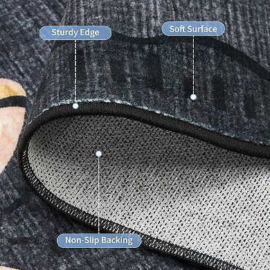 Butterfly Area Rug, No Slip Washable, Modern Butterfly Pattern Area Rug