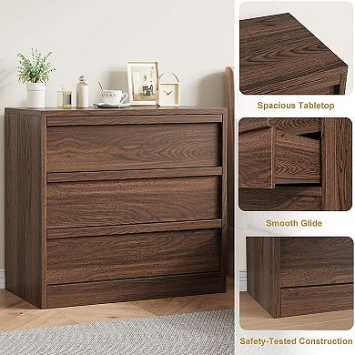 Multi-Room Nightstand: A Modern, Small Bedside Table with Ample Drawer Storage.