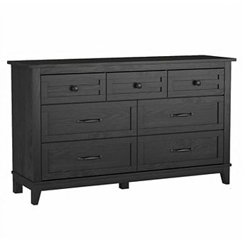 54" Wide 7-Drawer Freestanding Dresser. A Wooden Storage Chest for Living Room, Bedroom