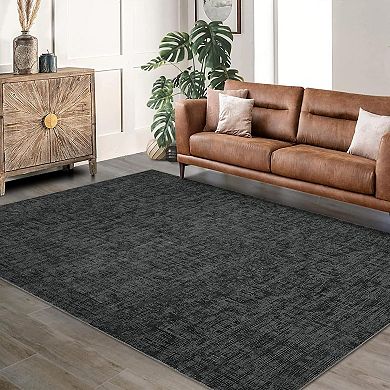 Washable Kitchen Modern Runner Rug Contemporary Solid Rug Non-Slip Foldable Aesthetic Accent