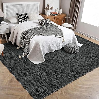 Washable Kitchen Modern Runner Rug Contemporary Solid Rug Non-Slip Foldable Aesthetic Accent