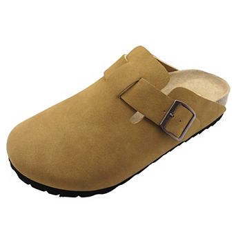 Women’s Buckle Strap Cork Footbed Mule Clogs Sandals