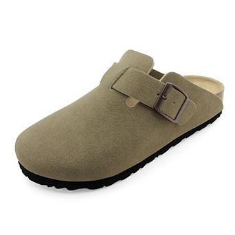 Women’s Buckle Strap Cork Footbed Mule Clogs Sandals