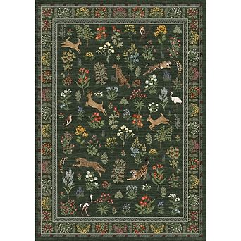 Floral Area Rugs for Living Room Washable Rug Non Slip Ultra Thin Boho Flower Indoor