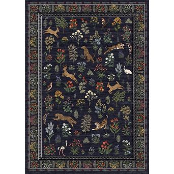 Floral Area Rugs for Living Room Washable Rug Non Slip Ultra Thin Boho Flower Indoor