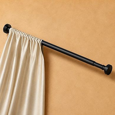 Rust Proof Adjustable Tension Rod No Drilling Multi Functional Heavy Duty For Bathroom Closet