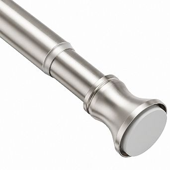 Nickel Rust Resistant No Drill Adjustable Tension Shower Curtain Rod 26 42 in
