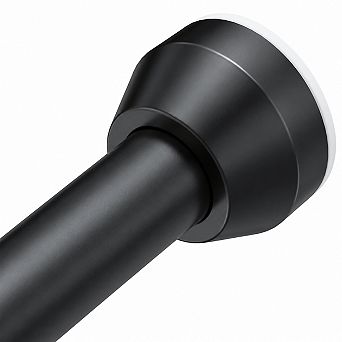 Adjustable Tension Shower Curtain Rod No Drilling Rust Resistant Anti Slip