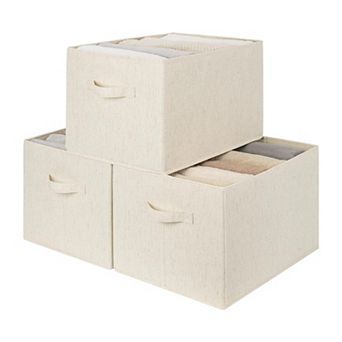 Fabric Storage Bins Shelf Basket Closet Organizer