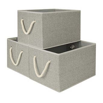 Fabric Storage Bins Shelf Basket Closet Organizer