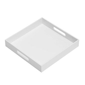 Sturdy Serving Tray with Handles for Coffee Breakfast Appetizer Kitchen Countertop