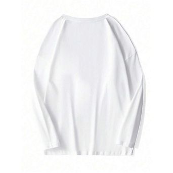 Plain Crew Neck Long Sleeve Casual T-Shirt
