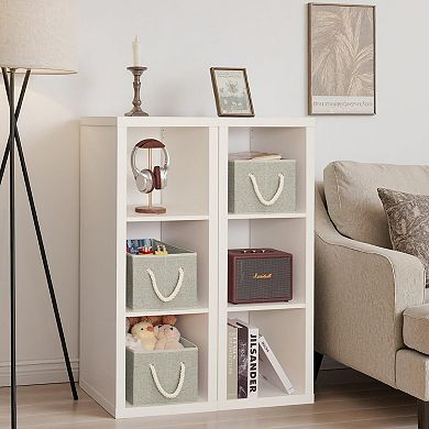 Storage Basket Closet Organizer Fabric Shelf Bin