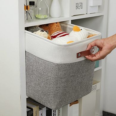 Foldable Fabric Storage Cubes Organizer Baskets for Closet Office