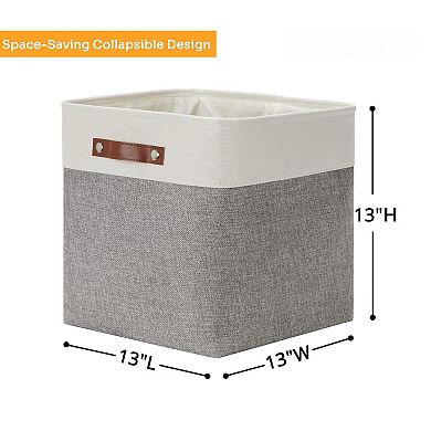 Foldable Fabric Storage Cubes Organizer Baskets for Closet Office