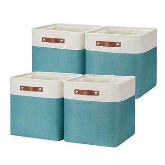 Foldable Fabric Storage Cubes Organizer Baskets for Closet Office