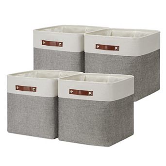 Foldable Fabric Storage Cubes Organizer Baskets for Closet Office