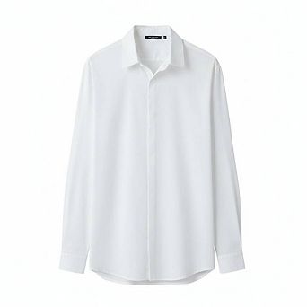 Solid Button Front Long Sleeve Shirt
