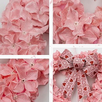 12" Heart Wreath Bow Romantic Gift Decor