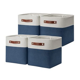 Collapsible Fabric Cube Storage Bins for Shelves