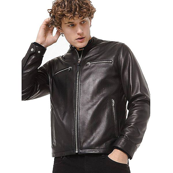 Michael Kors Men's Moto Lamb Leather Jacket