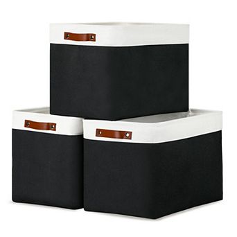 Fabric Storage Bins Foldable Lining Baskets for Gifts Toys Books Clothes