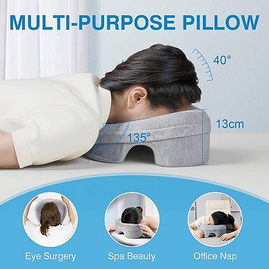 Face Down Pillow Massage Headrest Breathable Cover Prone Sleep