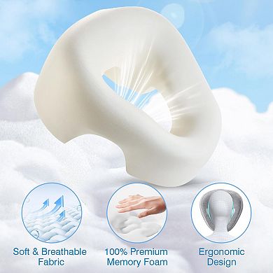Face Down Pillow Massage Headrest Breathable Cover Prone Sleep