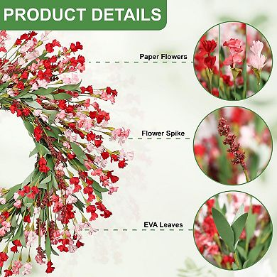 26" Front Door Spring Summer Wreath All Season Indoor Outdoor Decor