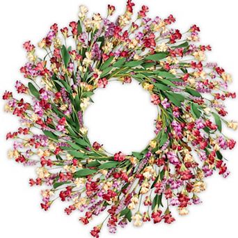 26" Front Door Spring Summer Wreath All Season Indoor Outdoor Decor