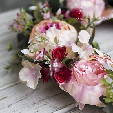 16" Artificial Peony Floral Wedding Mother Festival