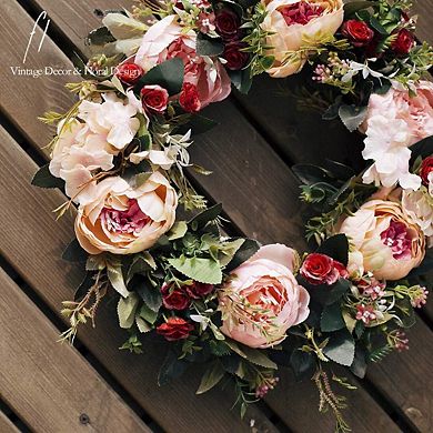 16" Artificial Peony Floral Wedding Mother Festival