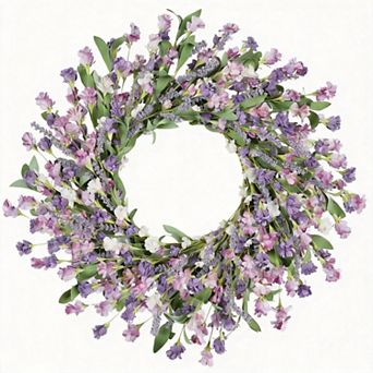 24 in Front Door Wreath Spring Summer All Seasons Indoor Outdoor Decor