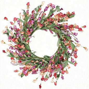 24 in Front Door Wreath Spring Summer All Seasons Indoor Outdoor Decor