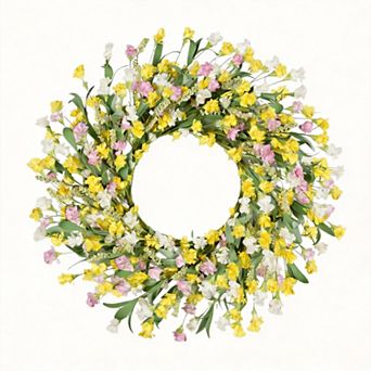 24 in Front Door Wreath Spring Summer All Seasons Indoor Outdoor Decor