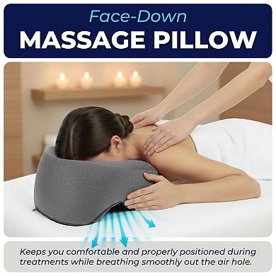 Face Down Pillow Massage Bed Memory Foam Cradle with Removable Cover