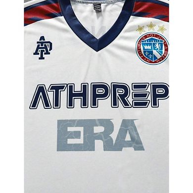 Letter Digital Print Loose Knit Athletic Jersey Long Sleeve T-Shirt