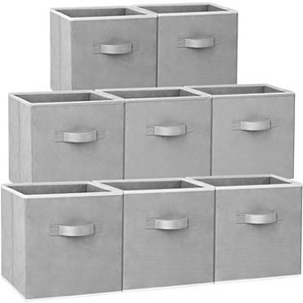 Heavy Duty Fabric Storage Cubes Collapsible Organizer Baskets