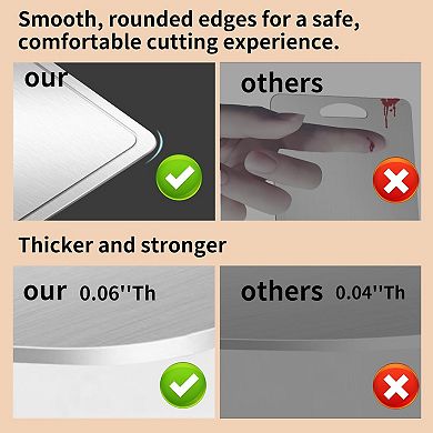Titanium Double Sided Juice Groove Chopping Board 13.4"L x 9.1"W