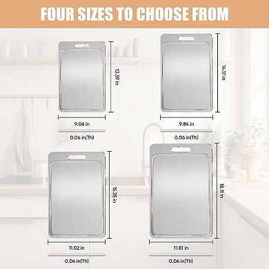 Titanium Double Sided Juice Groove Chopping Board 13.4"L x 9.1"W