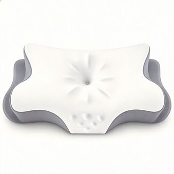 Memory Foam Contour Neck Pillow for Side Sleepers with Cover