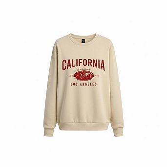 Letter Print Loose Drop Shoulder Sweatshirt